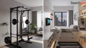 Minimalist home gym setup in small apartments