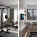 Minimalist home gym setup in small apartments
